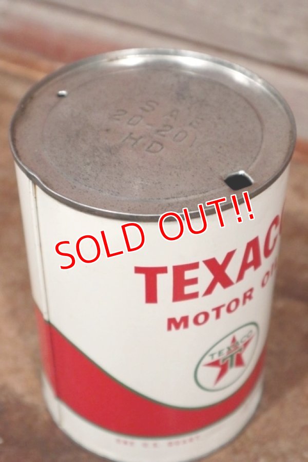 画像5: dp-210201-07 TEXACO / Motor Oil One U.S. Quart Can