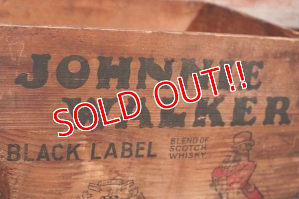 画像4: dp-210201-35 JOHNNIE WALKER / Vintage Wood Box