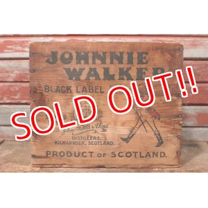 画像: dp-210201-35 JOHNNIE WALKER / Vintage Wood Box