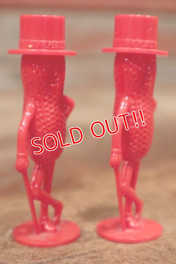 画像3: ct-210201-57 PLANTERS / MR.PEANUT 1950's Salt & Pepper Shaker (Red)