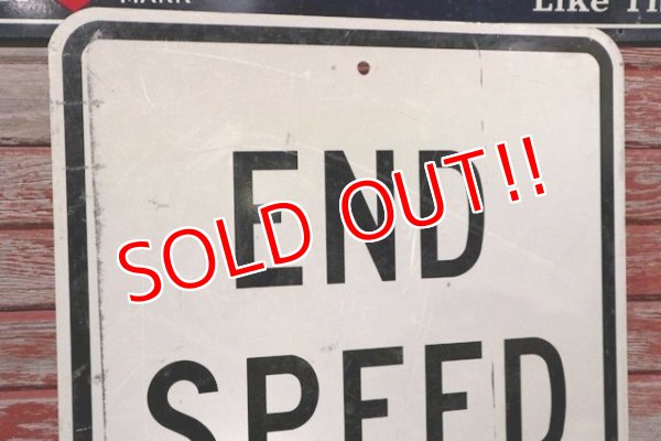 画像2: dp-210201-18 Road Sign "END SPEED ZONE"