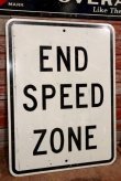 画像1: dp-210201-18 Road Sign "END SPEED ZONE"