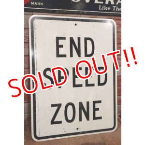 画像: dp-210201-18 Road Sign "END SPEED ZONE"