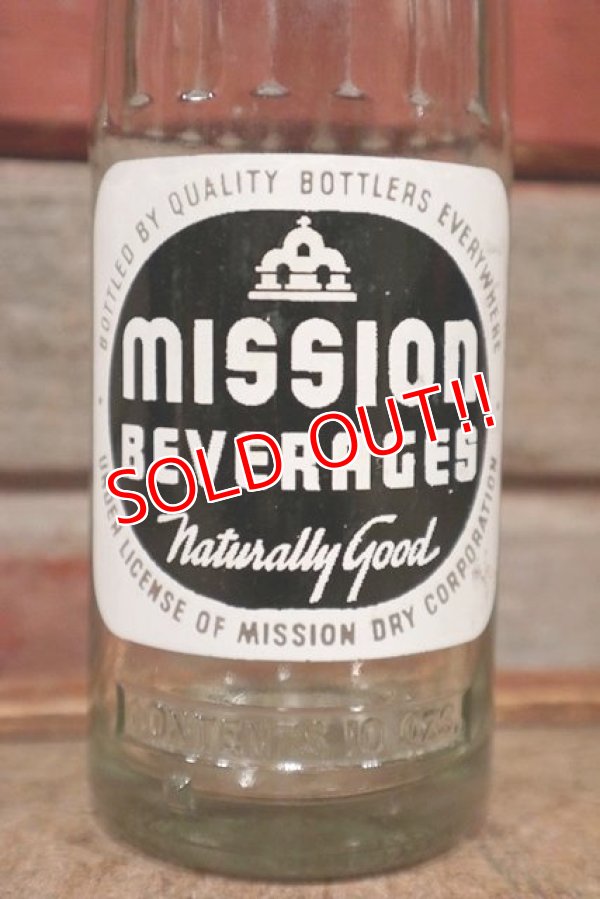 画像2: dp-210201-38 MISSION BEVERAGES / 1950's 10 FL.OZS. Bottle
