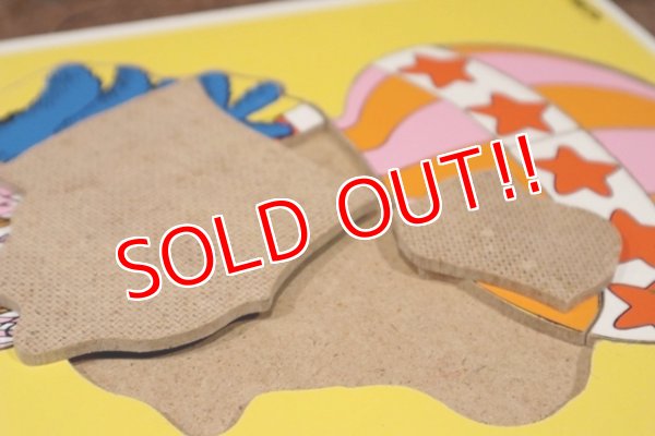 画像5: ct-210201-35 Grover / Playskool 1970's Wood Frame Tray Puzzle