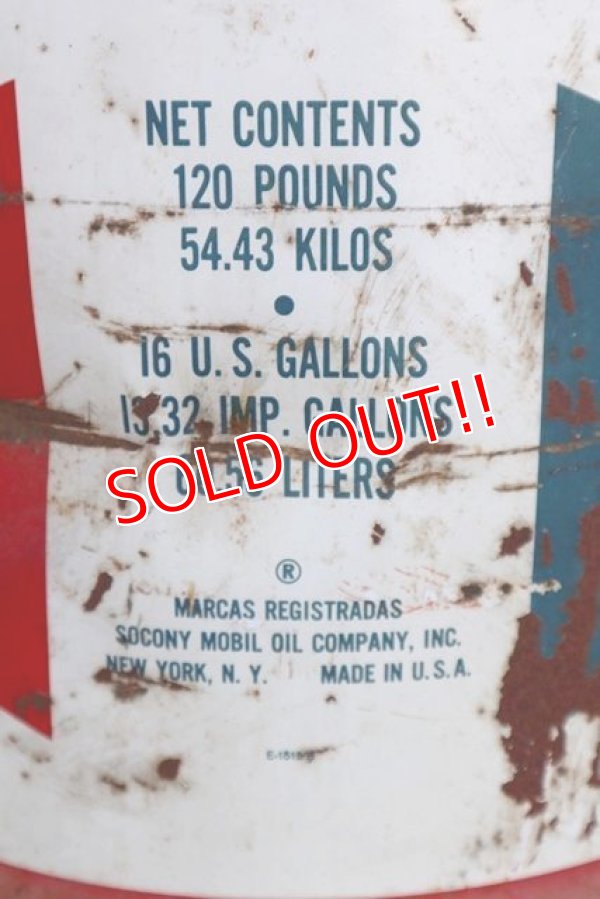 画像6: dp-210301-02 Mobil / 1960's 120 POUNDS 16 GALLONS Oil Can