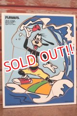 画像: ct-210101-11 Goofy / Playskool 1980's Wood Frame Tray Puzzle