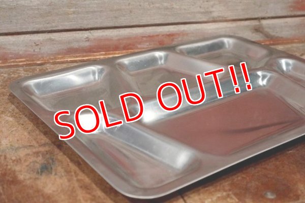 画像2: dp-210301-20 1951 Stainless Food (Mess) Tray