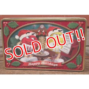 画像: ct-210301-09 Mars / m&m's Cookies 2000's "Happy Holidays" Tin Can