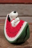 画像4: ct-210301-26 Snoopy / Determined 1970's Coin Bank "Watermelon"