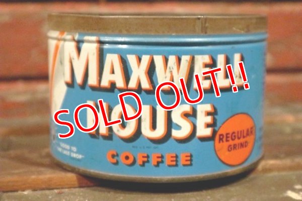 画像1: dp-210301-62 MAXWELL HOUSE COFFEE / Vintage Tin Can