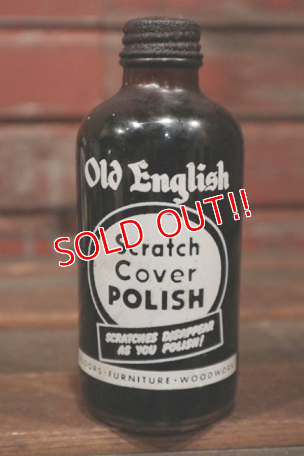 画像1: dp-210301-50 Old English / Scratch Cover POLISH Vintage Bottle