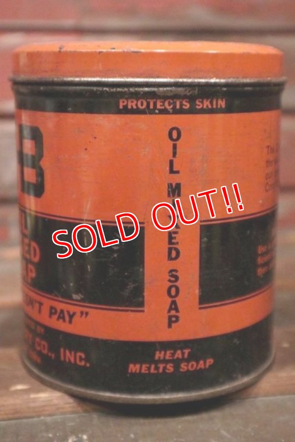 画像4: dp-210301-45 GIBBS BATTERY CO.,INC GB OIL MIXED SOAP / Vintage Tin Can