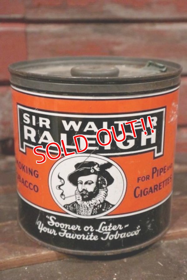 画像1: dp-210401-29 SIR WALTER RALEIGH / Vintage Tin Can