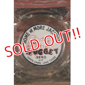 画像: dp-210401-22 Home of More Jackpots NUGGET / Vintage Glass Ashtray