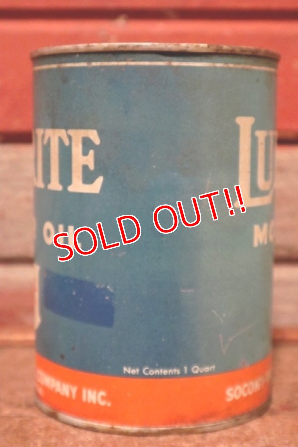 画像5: dp-210301-31 Mobil / LUBRITE 1940's Motor Oil Can