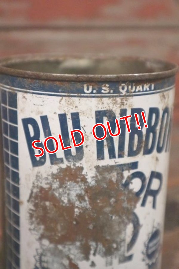 画像3: dp-210401-31 BLUE RIBBON MOTOR OIL / 1950's U.S. QUART Can