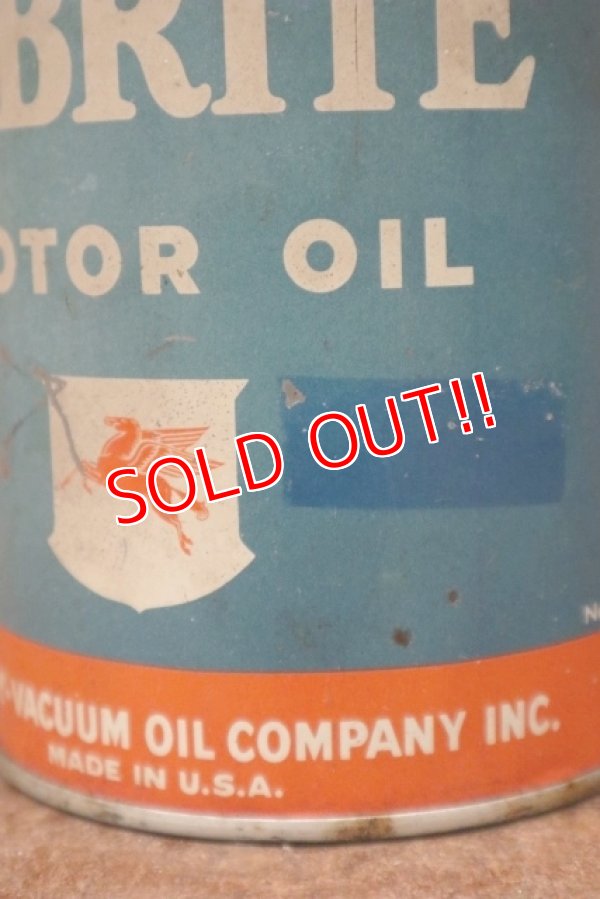 画像4: dp-210301-31 Mobil / LUBRITE 1940's Motor Oil Can