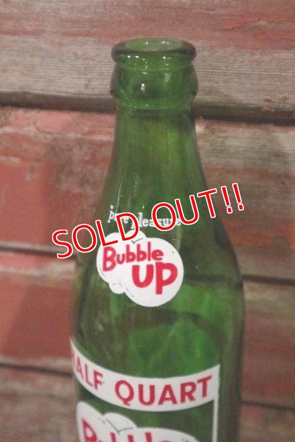 画像3: dp-210301-84 Bubble UP / 1950's-1960's Half Quart (16 FL.OZ) Bottle