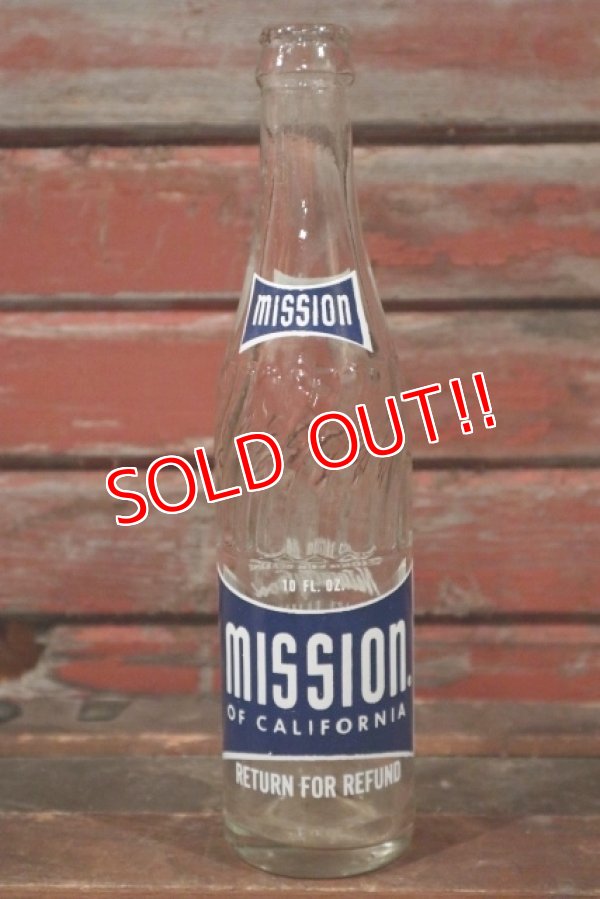 画像1: dp-210301-89 MISSION / 1960's 10 FL.OZ Bottle