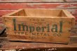 画像1: dp-210401-10 Imperial TYPE METAL CO. / Vintage Wood Box