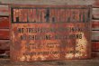 画像1: dp-210401-25 PRIVATE PROPERTY Metal Sign 