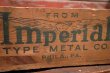 画像2: dp-210401-10 Imperial TYPE METAL CO. / Vintage Wood Box