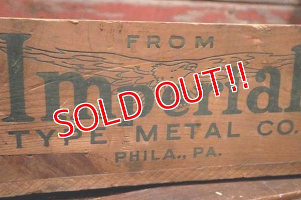 画像2: dp-210401-10 Imperial TYPE METAL CO. / Vintage Wood Box
