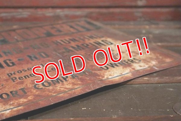 画像6: dp-210401-25 PRIVATE PROPERTY Metal Sign 