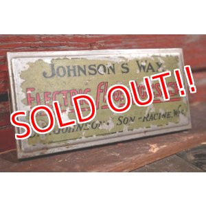 画像: dp-210401-40 JOHNSON'S WAX / ELECTRIC Floor POLISHER Metal Plate