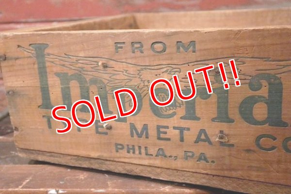 画像3: dp-210401-10 Imperial TYPE METAL CO. / Vintage Wood Box