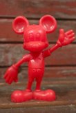 画像1: ct-210301-61 Mickey Mouse / MARX 1970's Plastic Figure (Red)