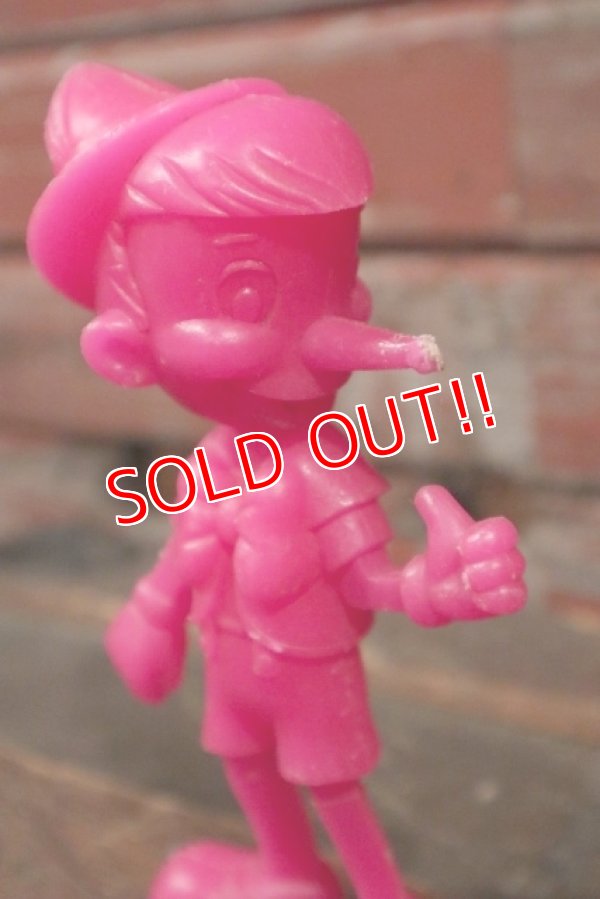 画像2: ct-210301-67 Pinocchio / MARX 1970's Plastic Figure (Pink)