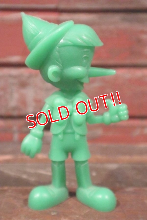 画像1: ct-210301-66 Pinocchio / MARX 1970's Plastic Figure (Green)