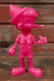 画像1: ct-210301-67 Pinocchio / MARX 1970's Plastic Figure (Pink)