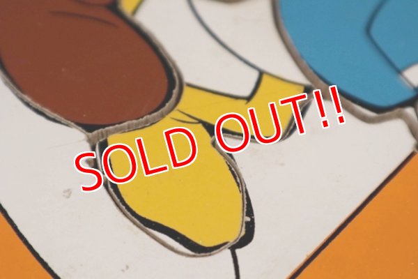 画像6: ct-210201-27 Mickey Mouse & Donald Duck / Playskool 1980's Wood Frame Tray Puzzle