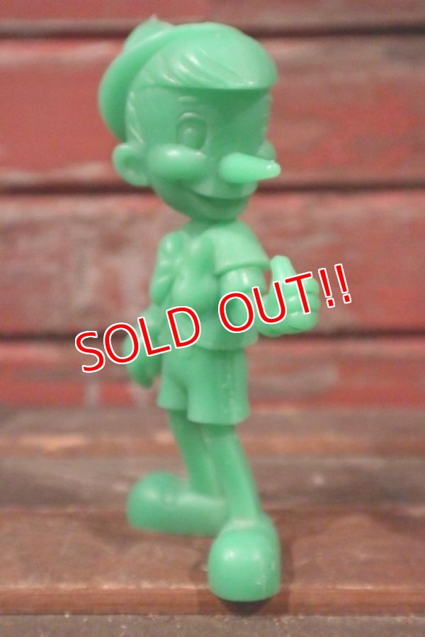 画像2: ct-210301-66 Pinocchio / MARX 1970's Plastic Figure (Green)