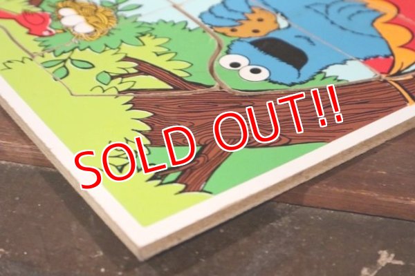 画像6: ct-210201-33 Cookie Monster / Playskool 1970's Wood Frame Tray Puzzle