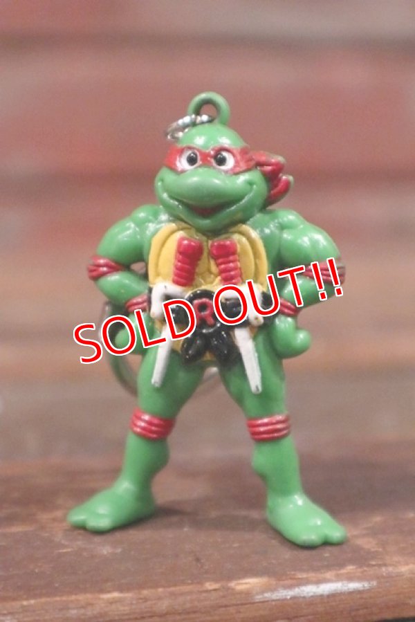 画像1: ct-210401-49 Teenage Mutant Ninja Turtles / Raphael 1990's PVC Keychain