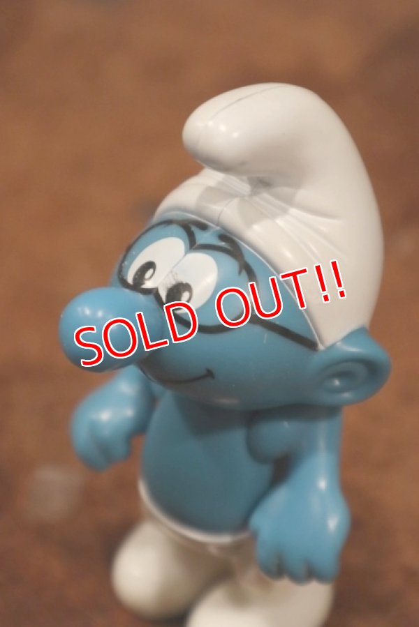 画像2: ct-201101-56 Brainy Smurf / McDonald's 2002 Plastic Figure