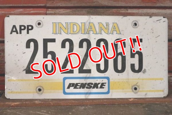 画像1: dp-210401-36 PENSKE / License Plate "INDIANA"