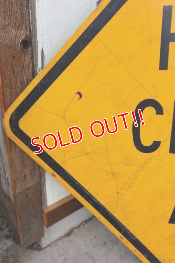 画像4: dp-210401-69 Road Sign "HIGWAY CROSSING AHEAD" 