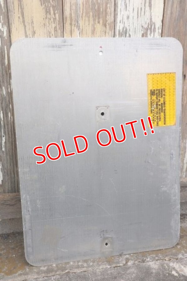 画像5: dp-210401-67 Road Sign "BUS STOP ONLY"