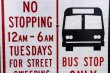 画像3: dp-210401-67 Road Sign "BUS STOP ONLY"