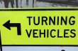 画像2: dp-210401-68 Road Sign "TURNING VEHICHLES" 
