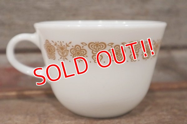 画像2: dp-210301-25 PYREX / 1960's-1970's Butterfly Gold Cup