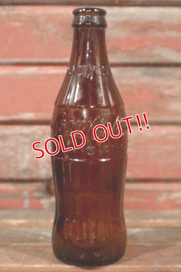 画像1: dp-210301-99 Coca Cola / 1970's 10 FL.OZ. Amber Bottle