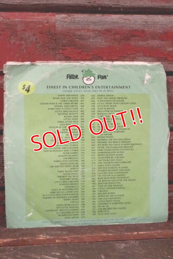 画像5: ct-210401-44 Smokey Bear / Peter Pan 1970's Record