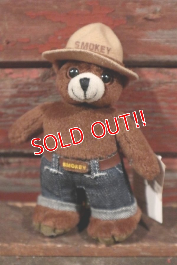 画像1: ct-210401-32 Smokey Bear / 1997 Plush Toy Keychain