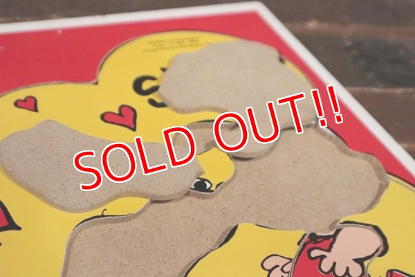 画像5: ct-210401-68 Snoopy & Lucy / Playskool 1970's Wood Frame Tray Puzzle